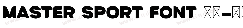 Master Sport Font 英文字体转换